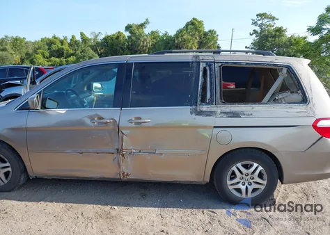 2006 Honda Odyssey Ex-L z USA, uszkodzony, nr VIN 5FNRL38656B411090